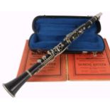 Klarinette im Koffer, 1. Hälfte 20. Jahrhundert, clarinet in a case, 1st half of the 20th century,
