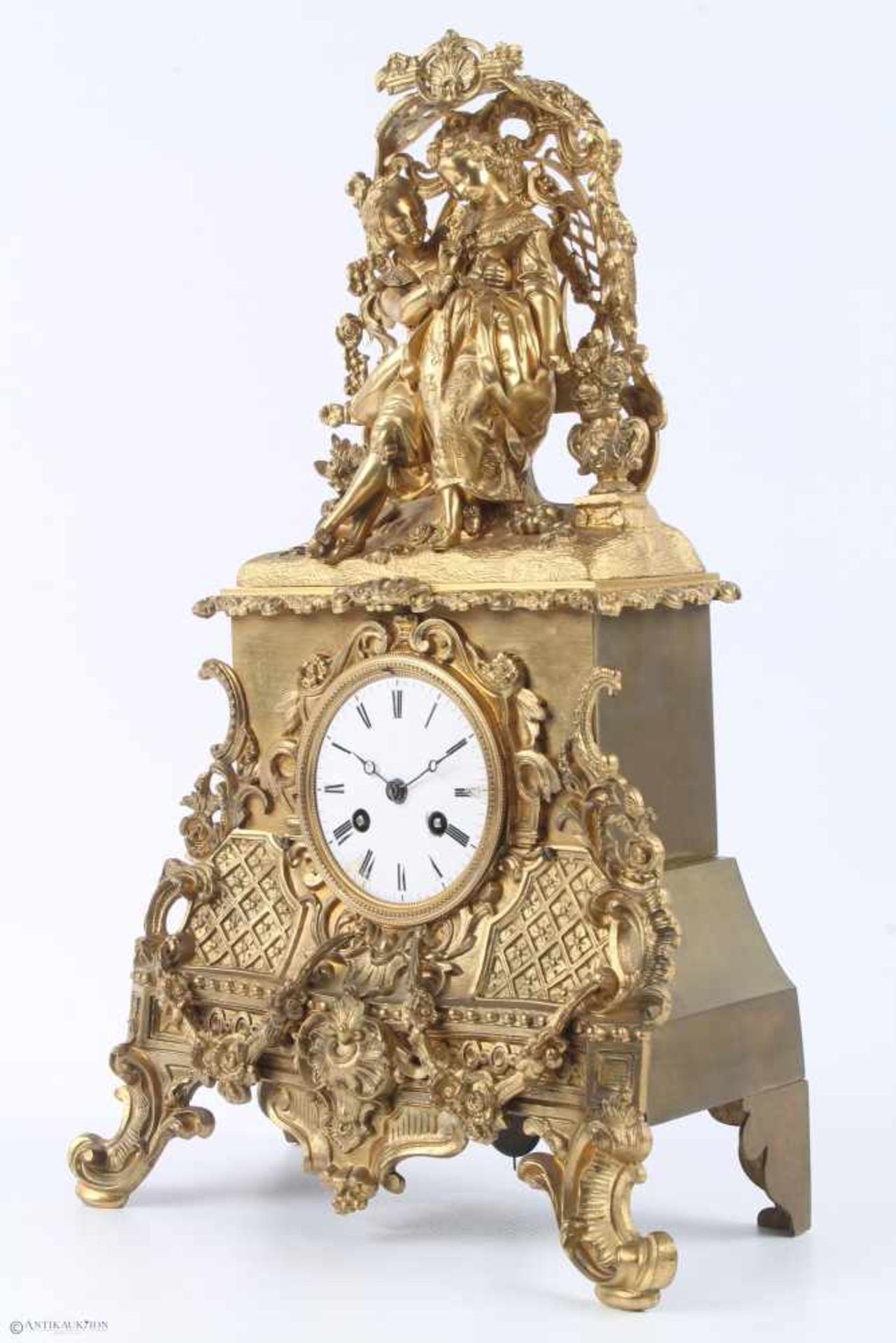 Bronze Empire Kaminuhr, mantel clock, - Bild 2 aus 7