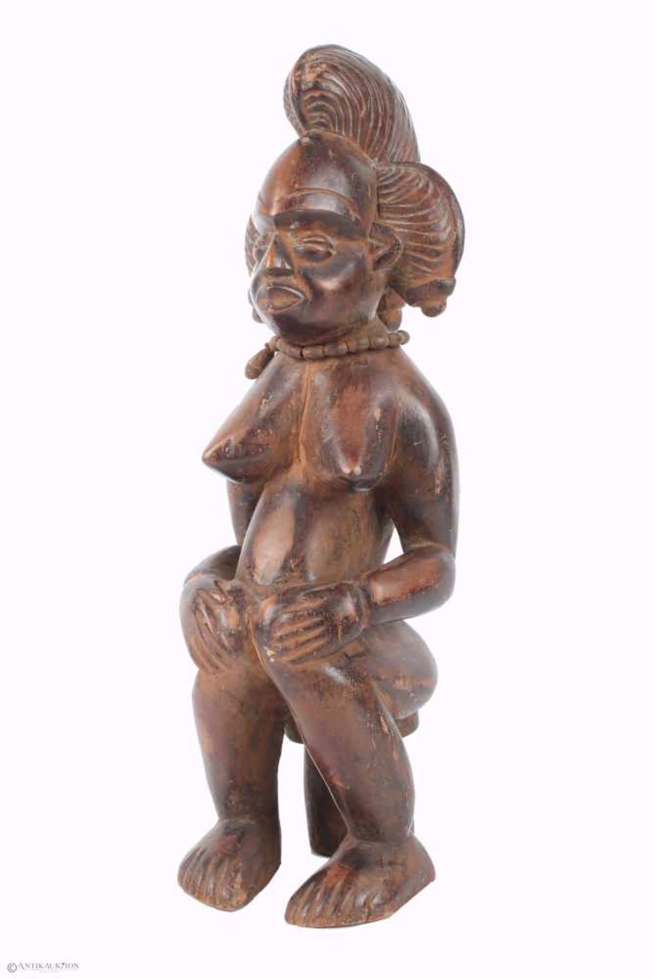 Sitzende Frau, afrikanische Skulptur, seated woman, african sculpture,