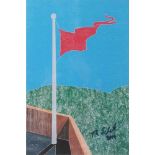 Thomas Schütte (1954) Radierung "Flag", etching,