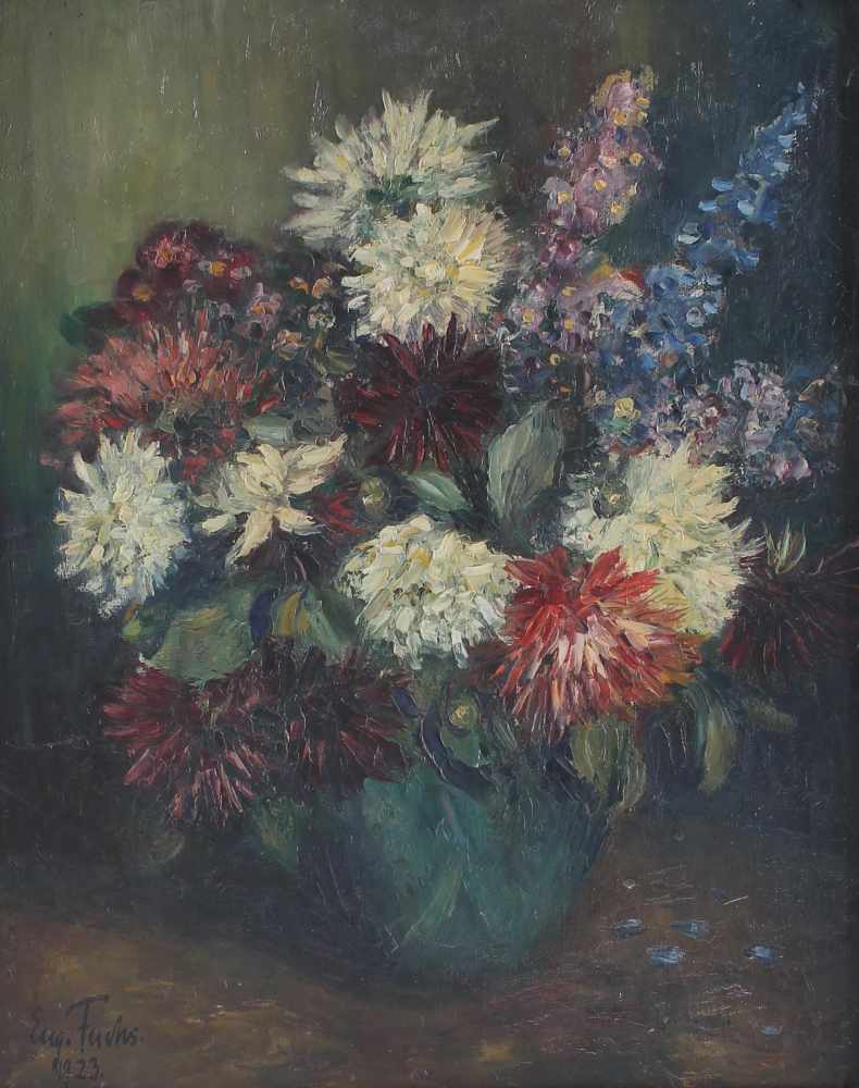 Eugenie Fuchs (1873-1943) Blumenstillleben von 1923, floral still life,