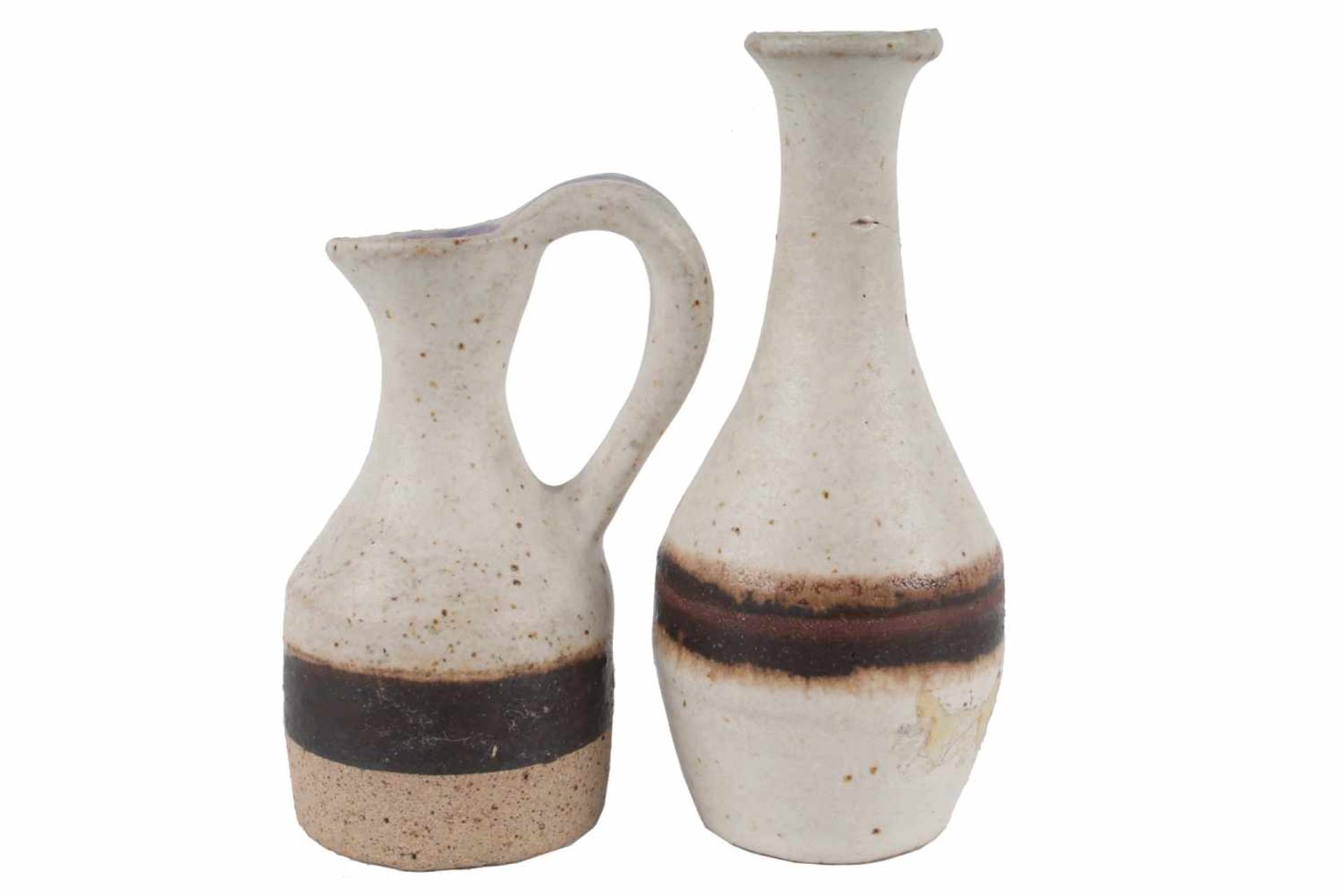 Bruno Gambone (*1936) Miniatur Vasenpaar, paio di vasi miniaturi, pair of miniature vases, - Bild 2 aus 3