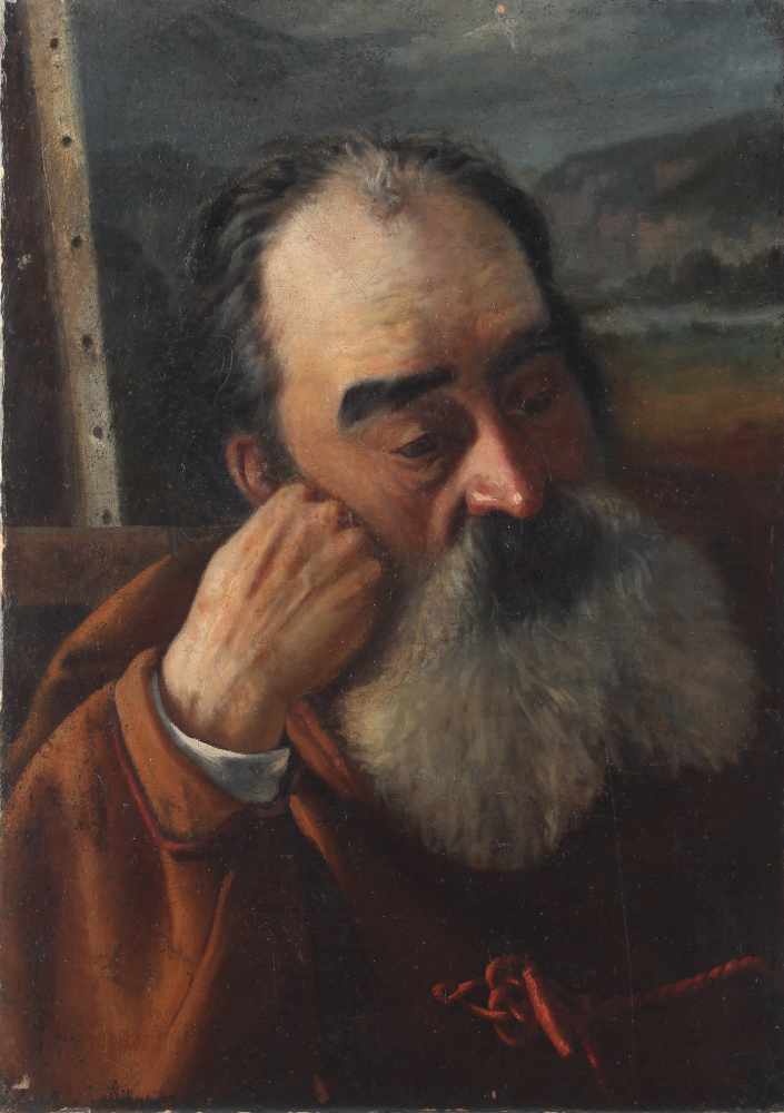 Selbstportrait, 18./19. Jahrhundert, delf-portrait, 18./19. century,