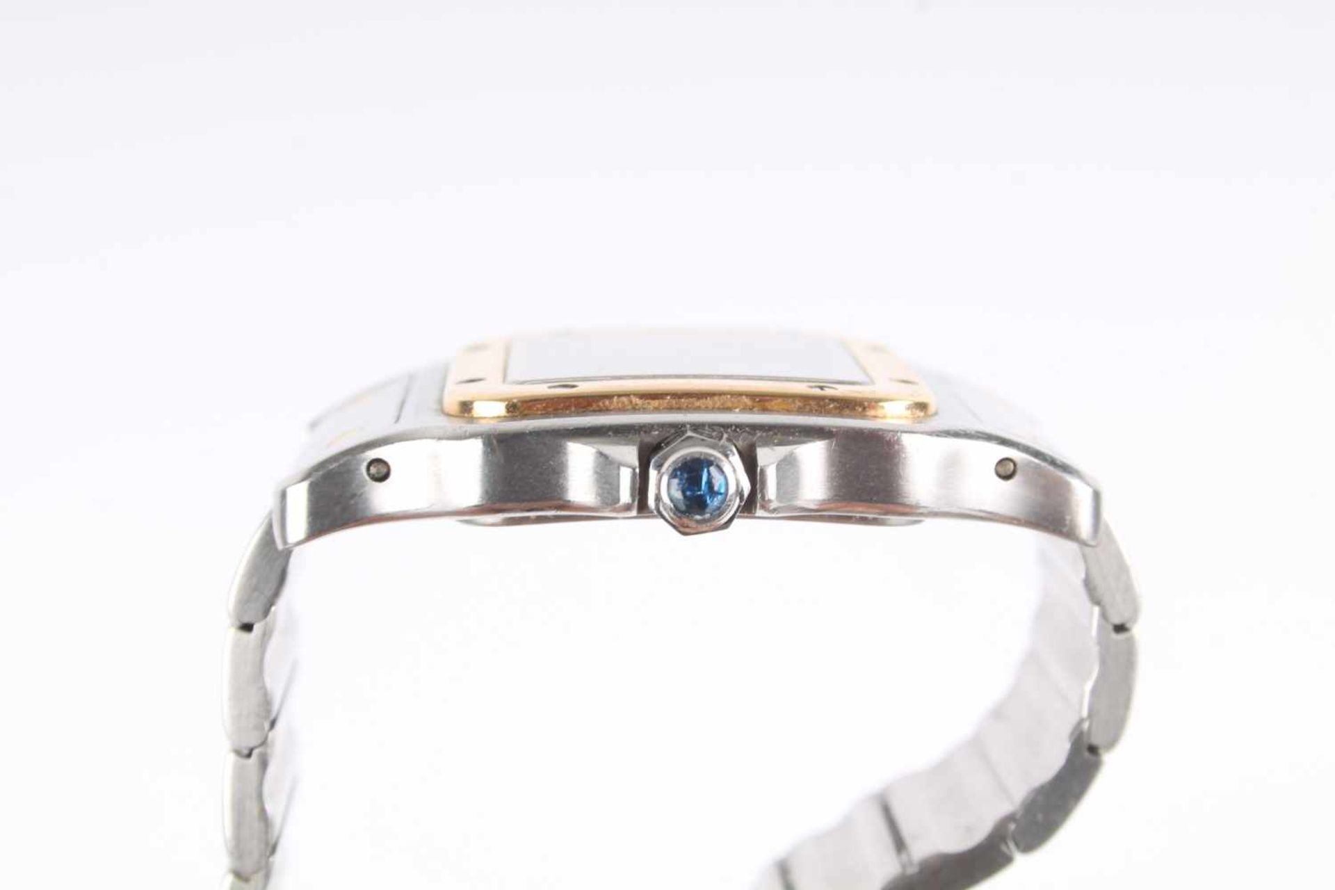 Cartier Santos Galbee Herrenuhr Armbanduhr Stahl/Gold 750, men's watch steel / 18K gold, - Bild 3 aus 7