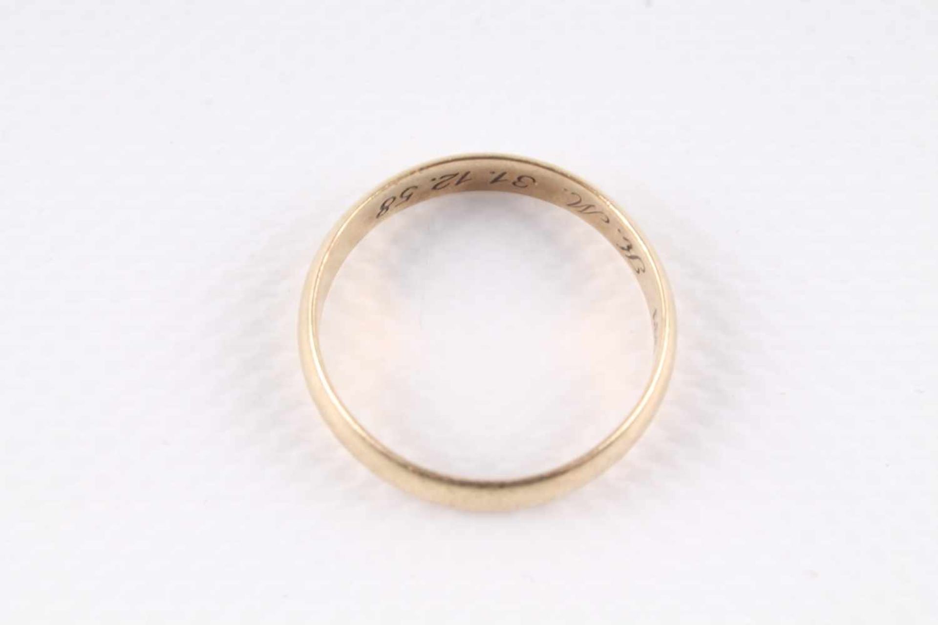 3 Goldringe, Eheringe 585 u. 333 Gelbgold, wedding ring, - Bild 5 aus 5