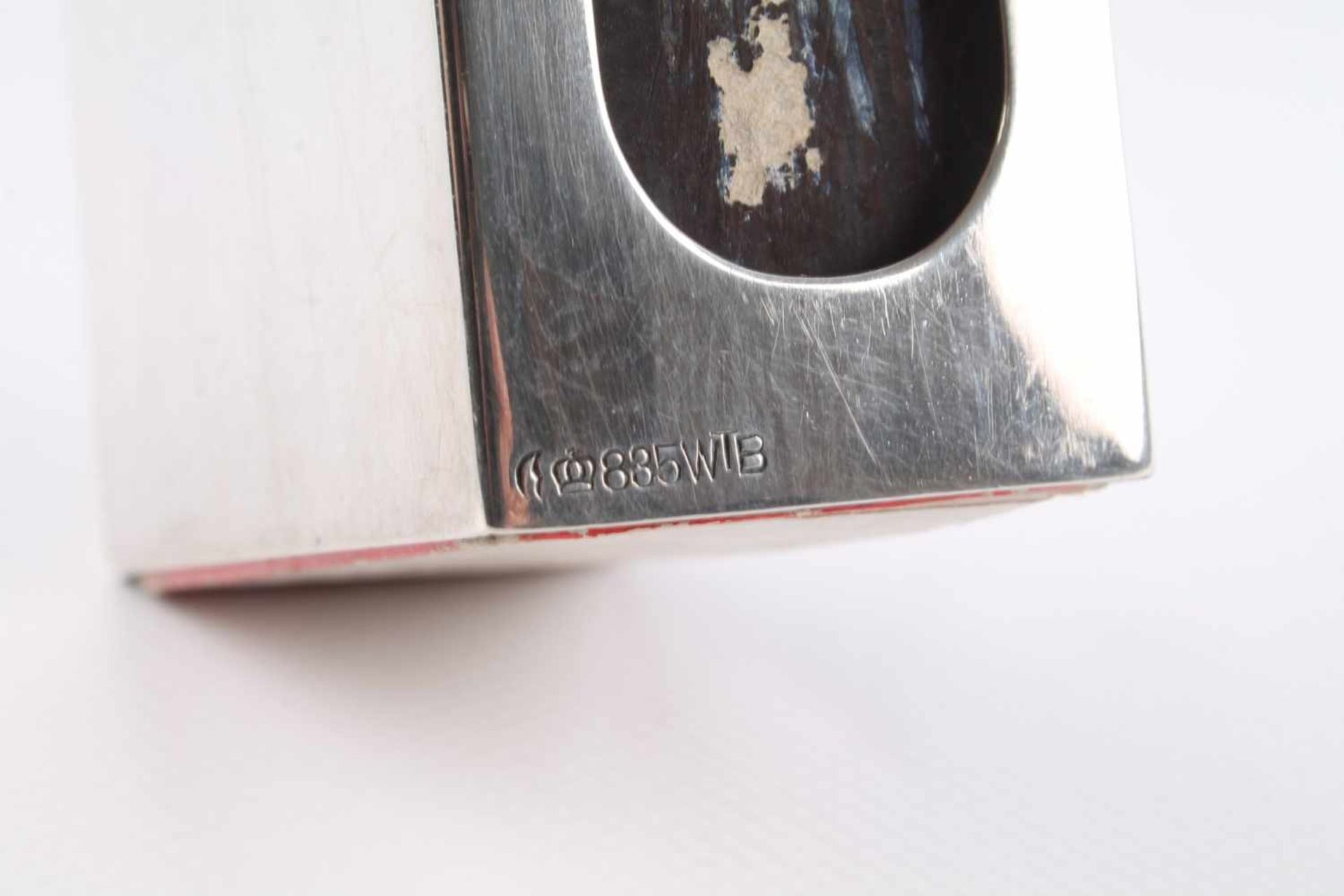 Übergroße 835 Silber Hülle für Streichholzschachtel von Wilhelm Binder, - Image 4 of 4