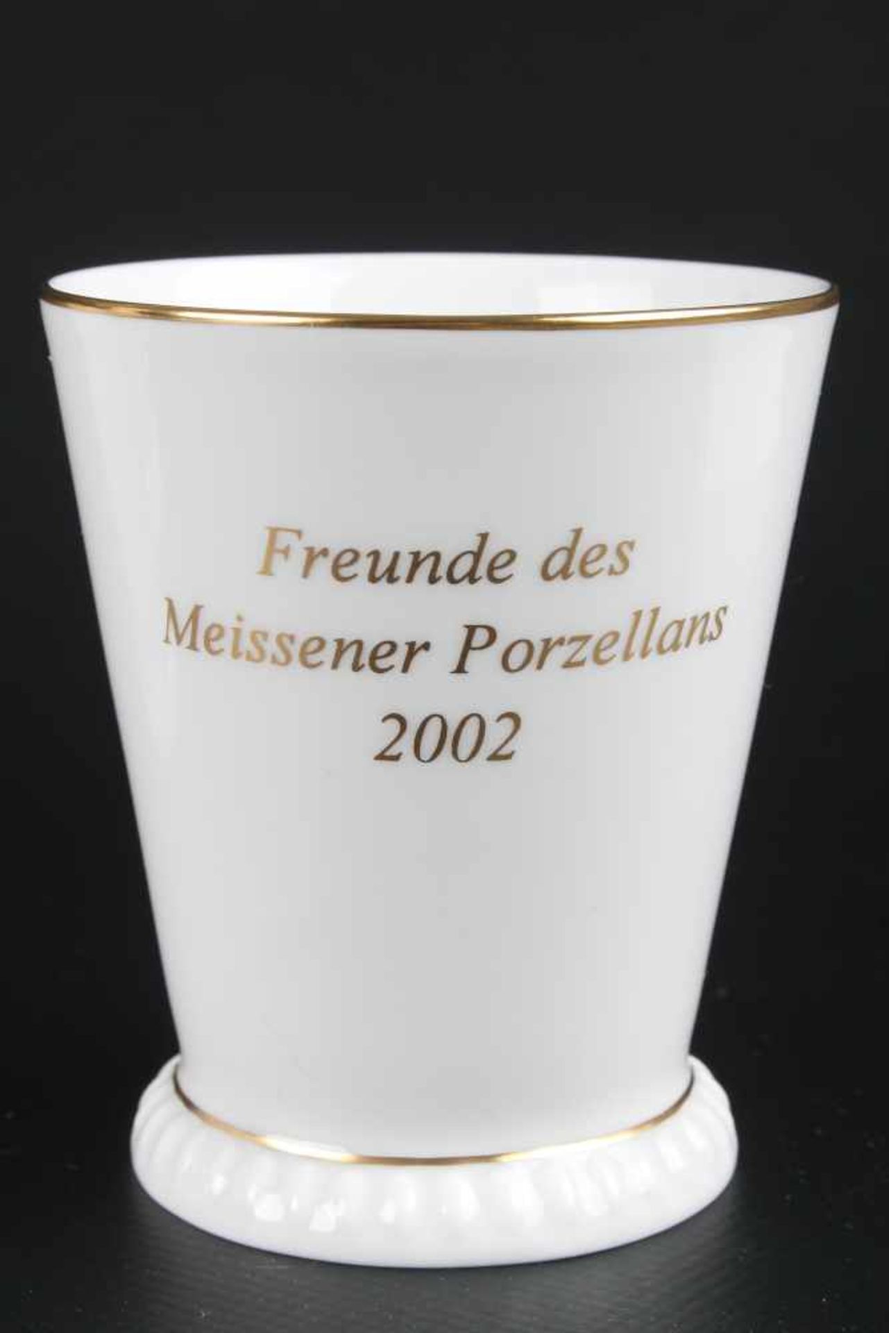 Meissen Porzellan 7 Club-Becher und 2 Schalen, cup / mug and 2 bowls,Porzellan, Freunde des - Bild 4 aus 5