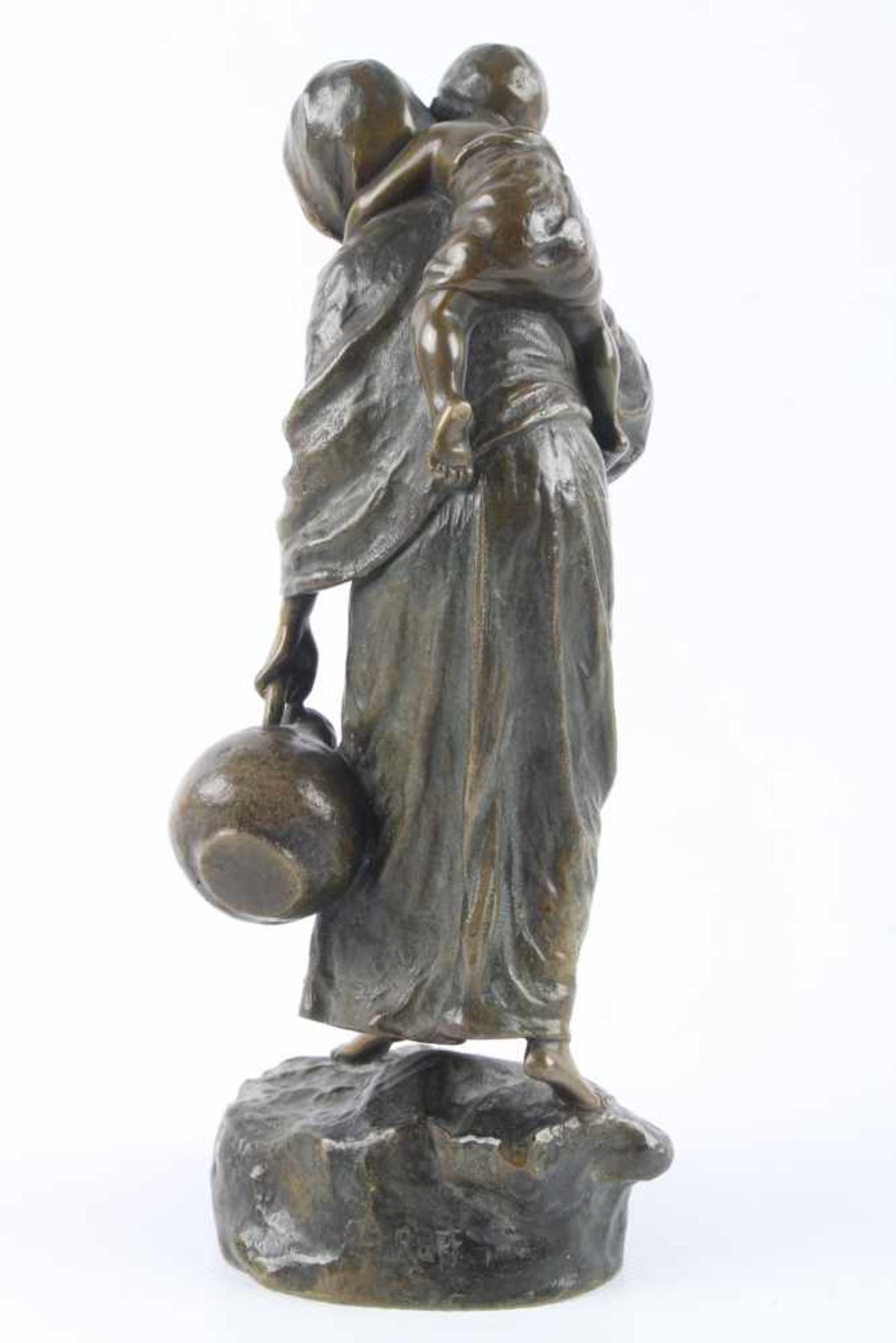 Andor Ruff (1885-1951) - Mutter mit Kind - Bronze Figur, Mother with child - bronze figure, - Image 4 of 6