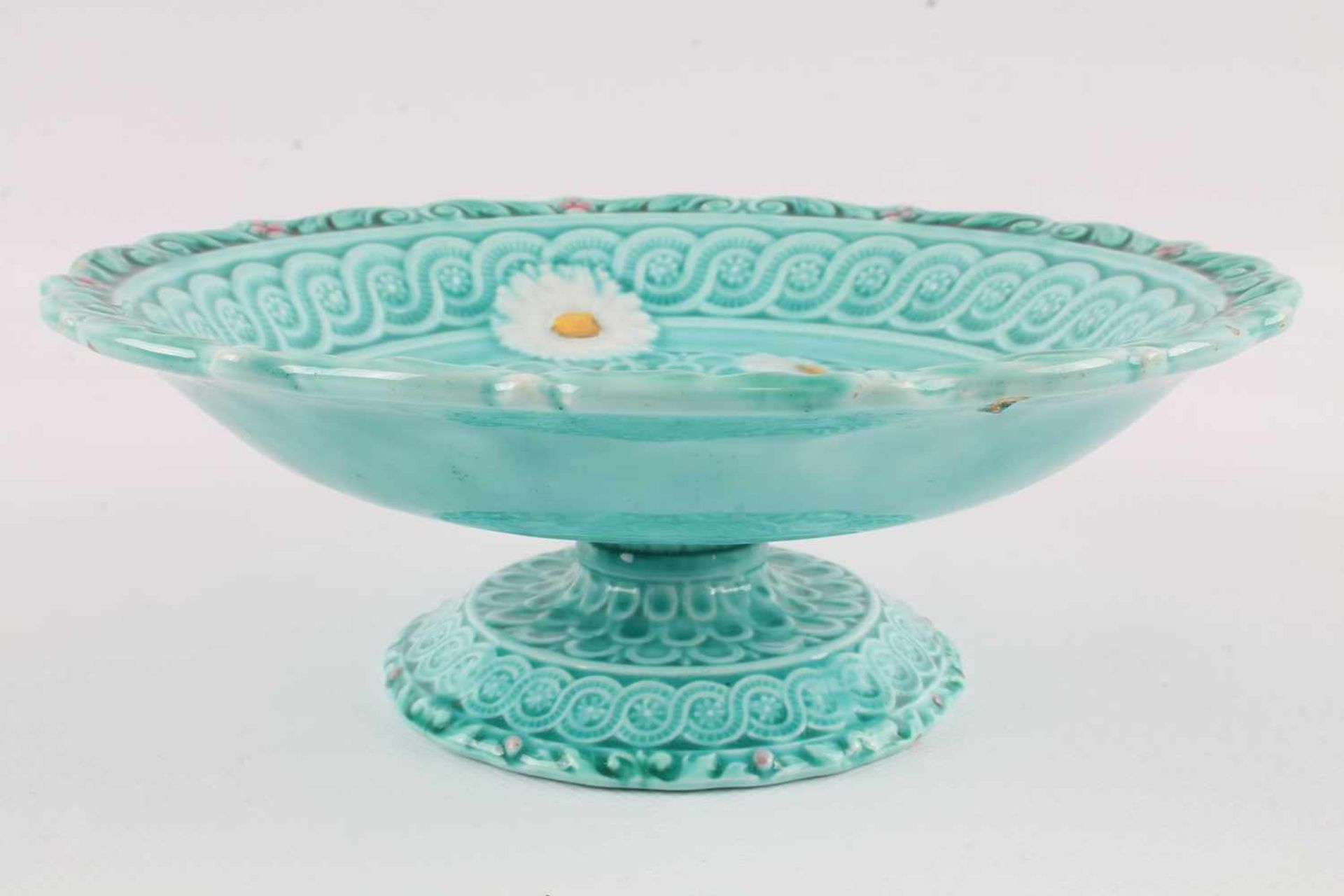 Villeroy & Boch Jugendstil Tafelaufsatz mit 5 Tellern, art nouveau bowl with 5 plates, - Bild 4 aus 6