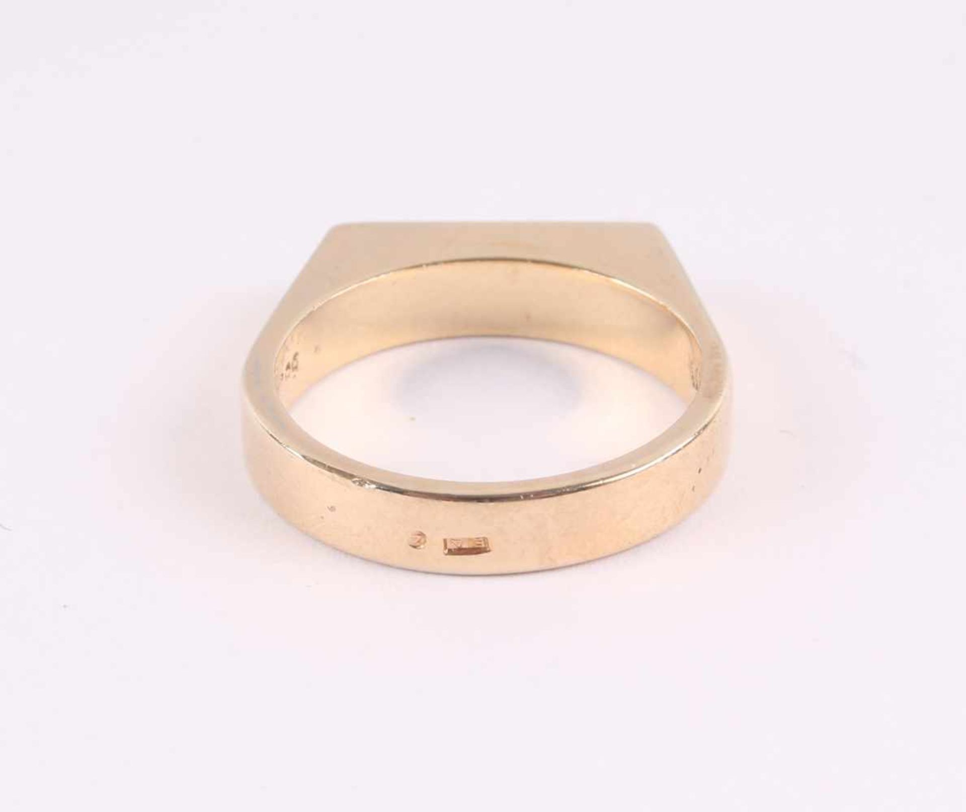 585 Gold Ring mit Onyx, - Bild 3 aus 4
