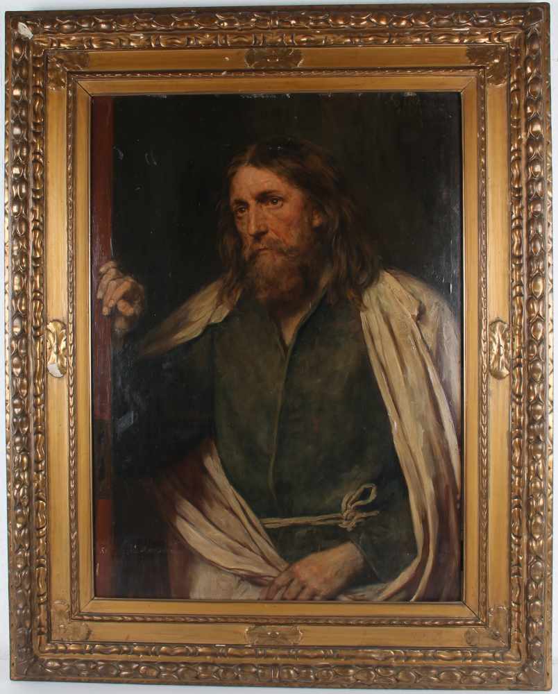 Eduard von Gebhardt (1838-1925) Portrait eines Heiligen 1911, Monumentalwerk, portrait of a saint - Bild 2 aus 7