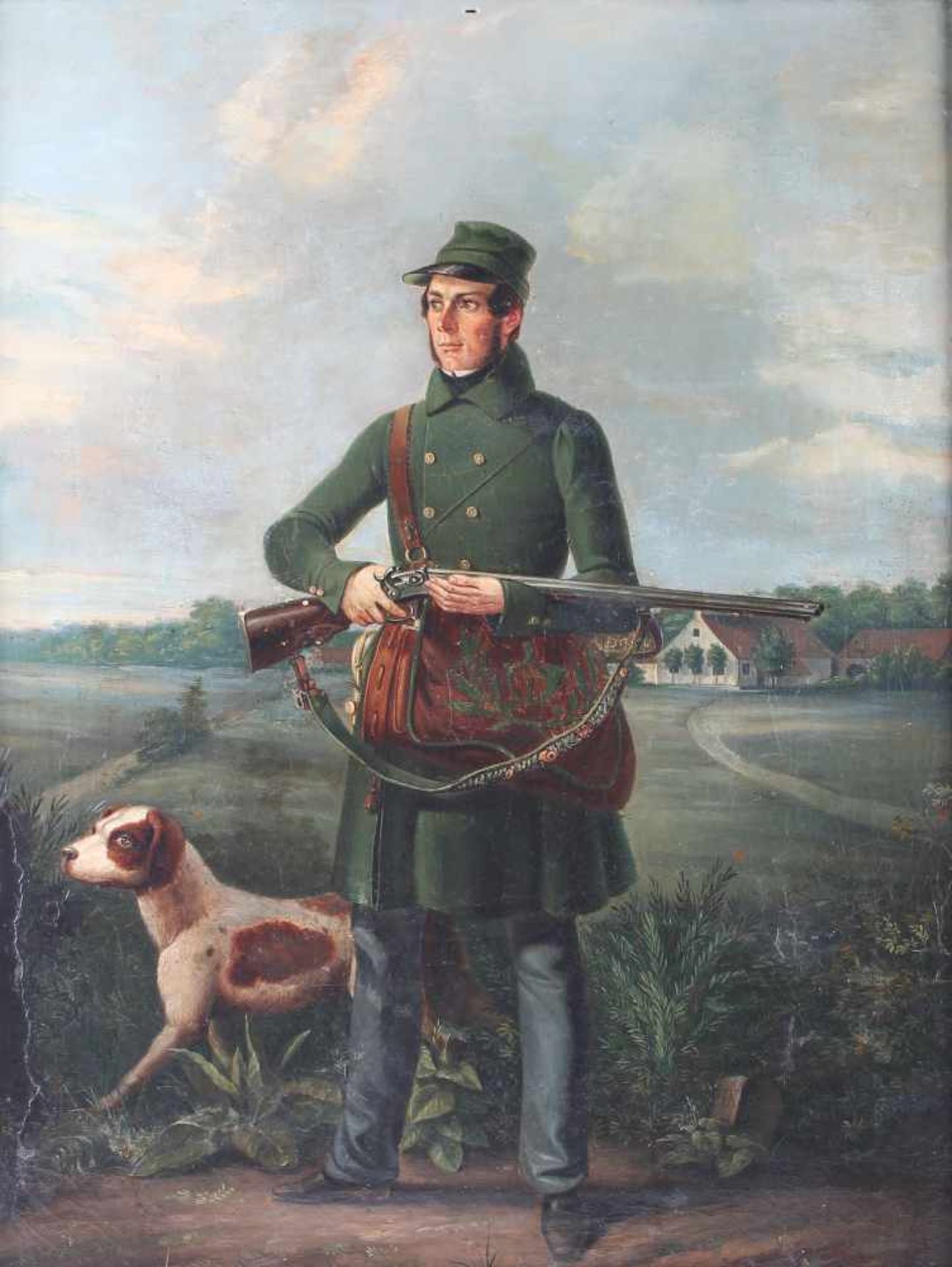 Jäger der Honschaft Heulesheim 1836, Monogrammist HK, Hunter,