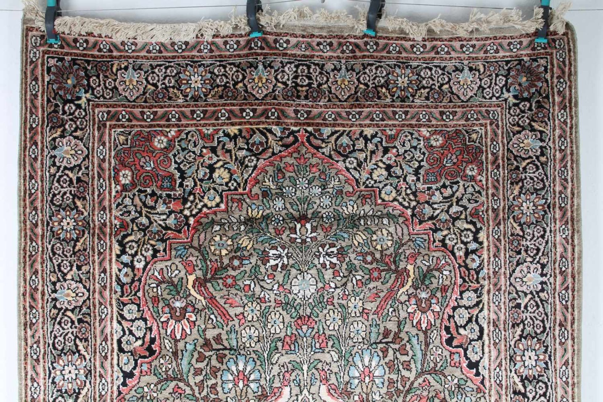 Hereke Seidenteppich, turkish silk carpet, - Bild 2 aus 7