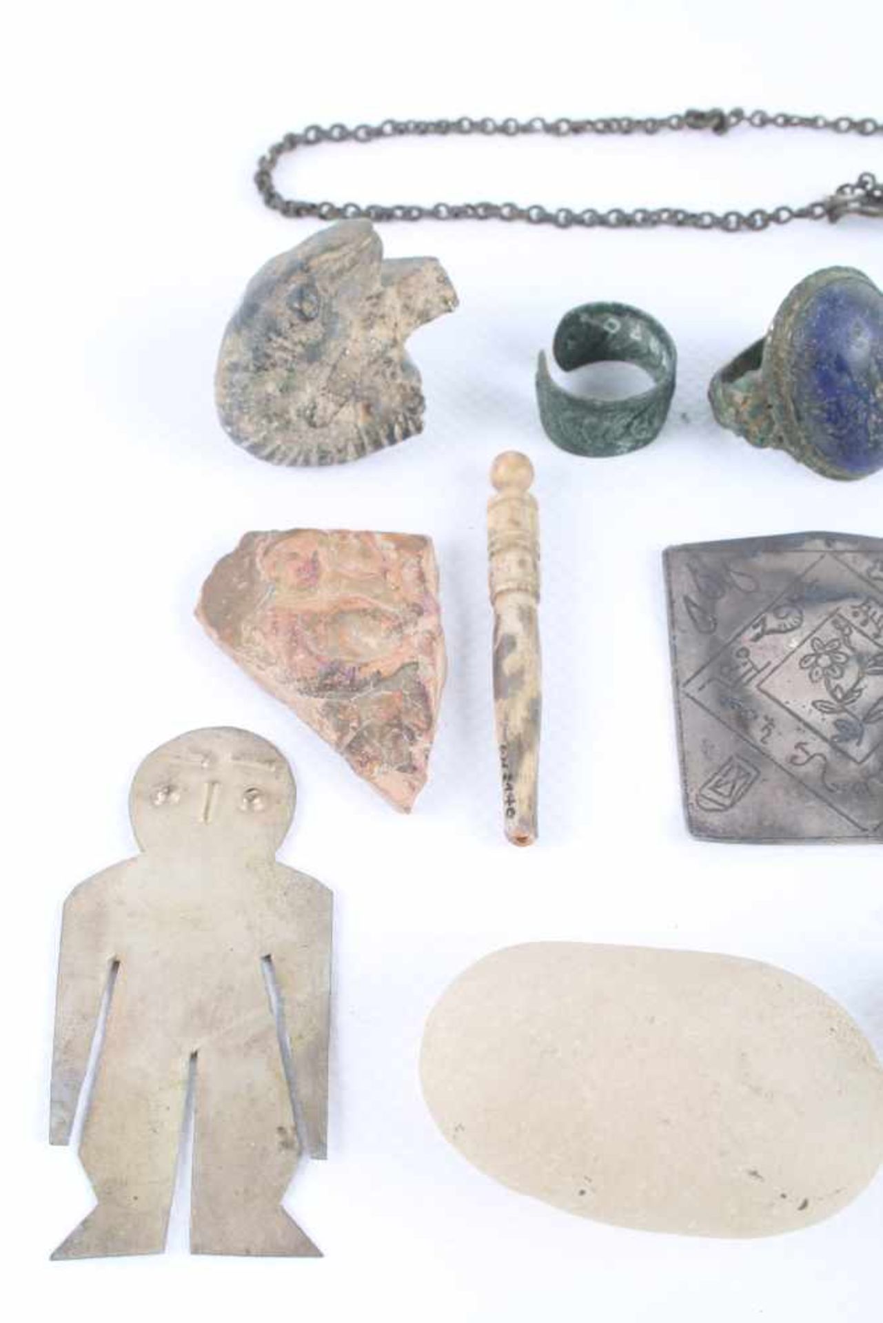 18-teiliges Konvolut antiker Objekte, lot of antique objects, - Bild 2 aus 5