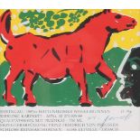 A.R. Penck (1939-2017) Serigraphie von 1987 "Pferd", serigraph "horse",