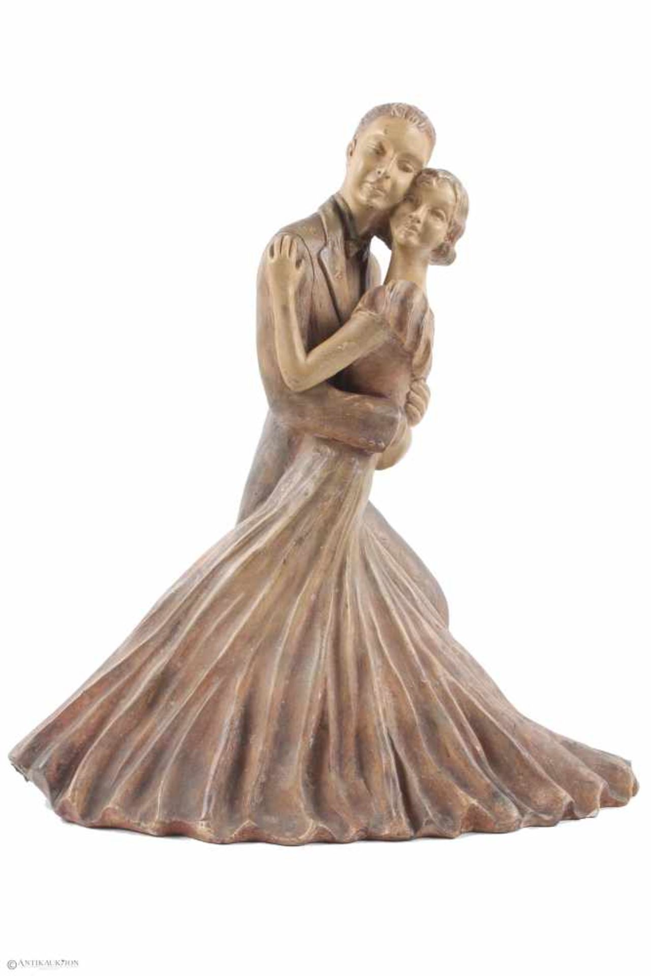 Tanzendes Paar, Nao Collection Gres, huge figure dancing couple,