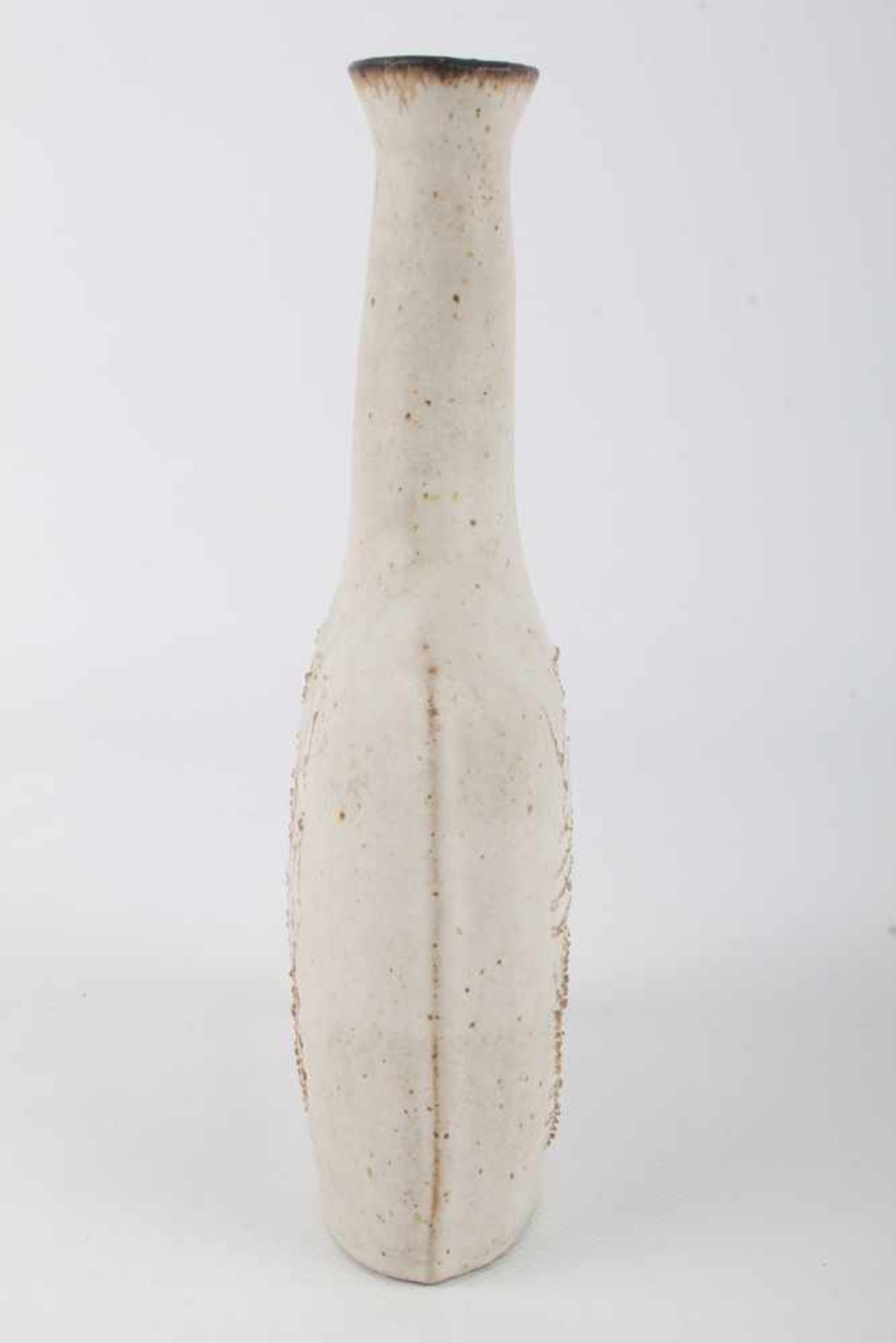 Bruno Gambone (1936) Vase, vaso con scrittura, unique vase with signs,Majolika, 80er Jahre - Bild 2 aus 4