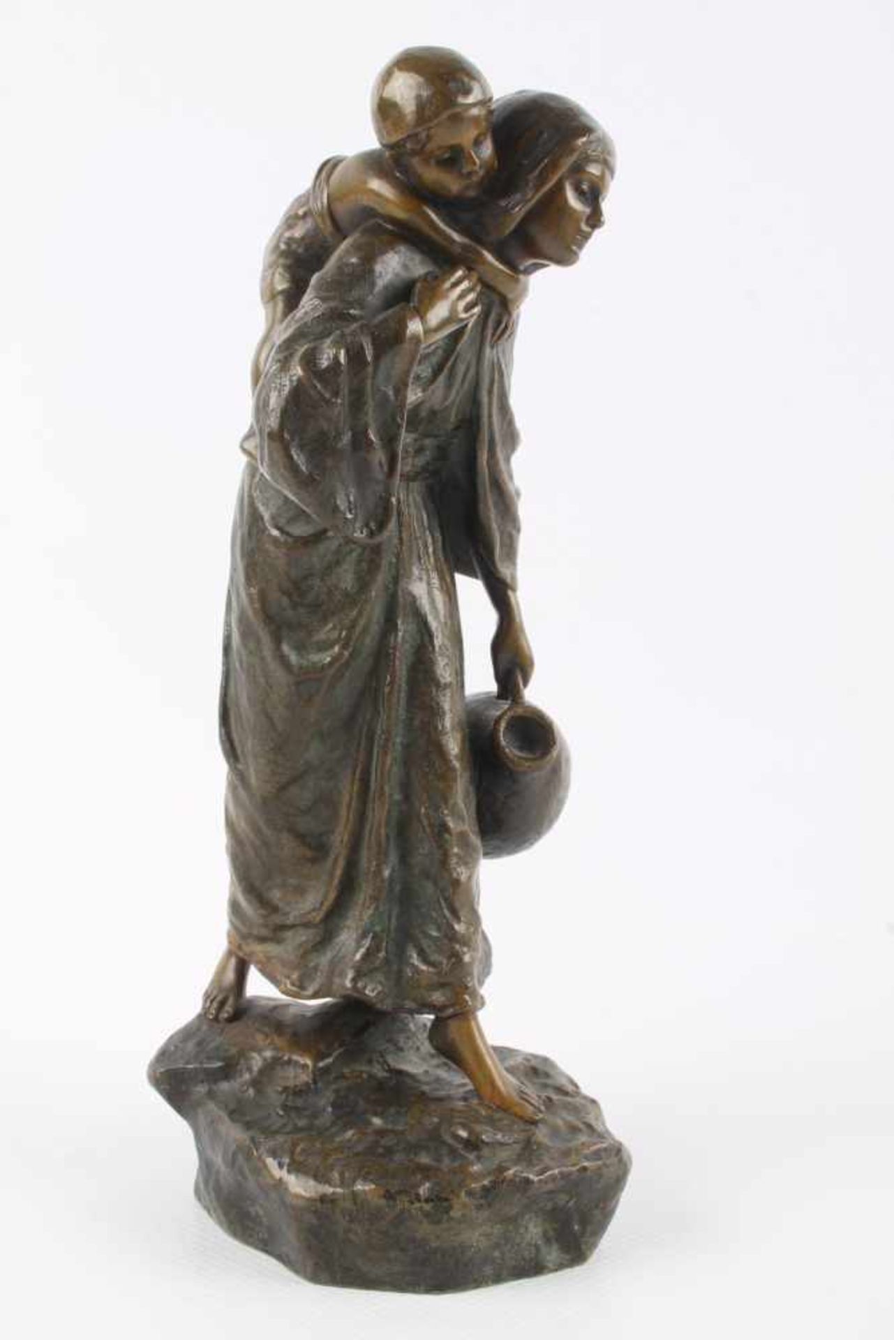 Andor Ruff (1885-1951) - Mutter mit Kind - Bronze Figur, Mother with child - bronze figure, - Image 2 of 6