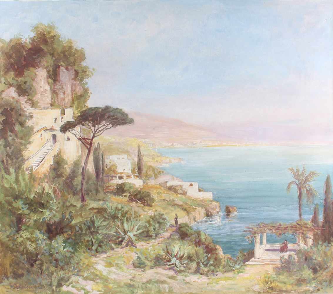 Heinrich Pützhofen-Esters (1872-1953) Blick auf die Amalfiküste, Amalfi coast view,