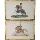 2 handkolorierte Radierungen - Richard Evans (1784-1871), hand-colored etching,