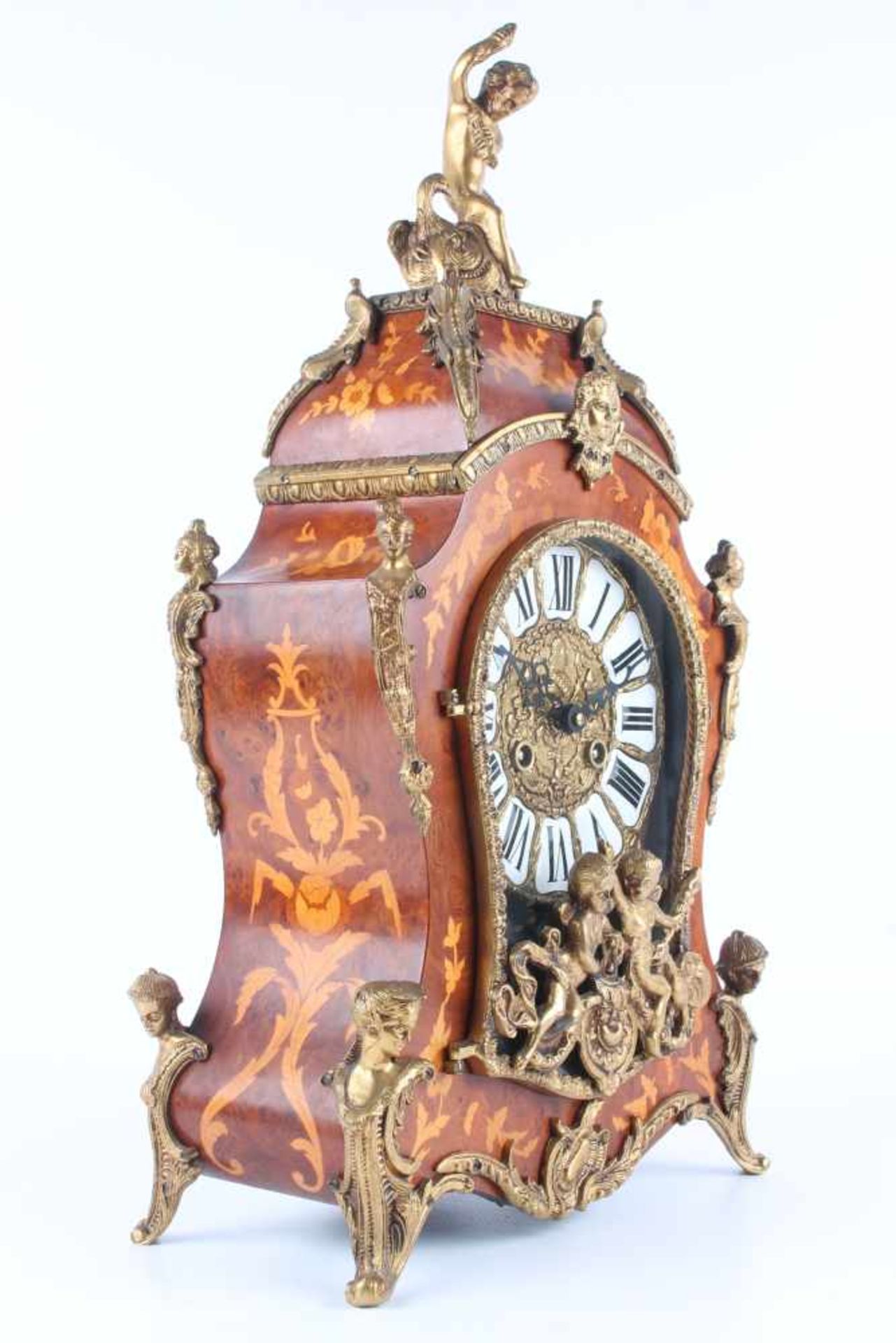 Große Boulle Uhr, mantel clock, - Image 2 of 7