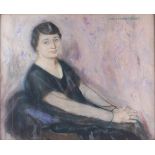 Julius Müller-Massdorf (1863-1933) impressionistisches Damenportrait, impressionistic female