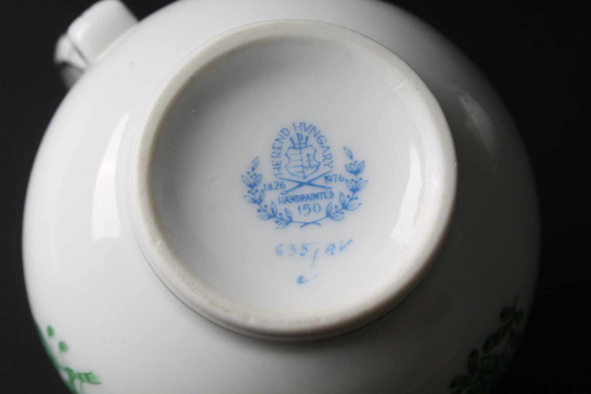 Herend Apponyi Vert - Kaffeekern, coffee set,Porzellan, Ungarn 20. Jahrhundert, Dekor Apponyi - Bild 4 aus 4