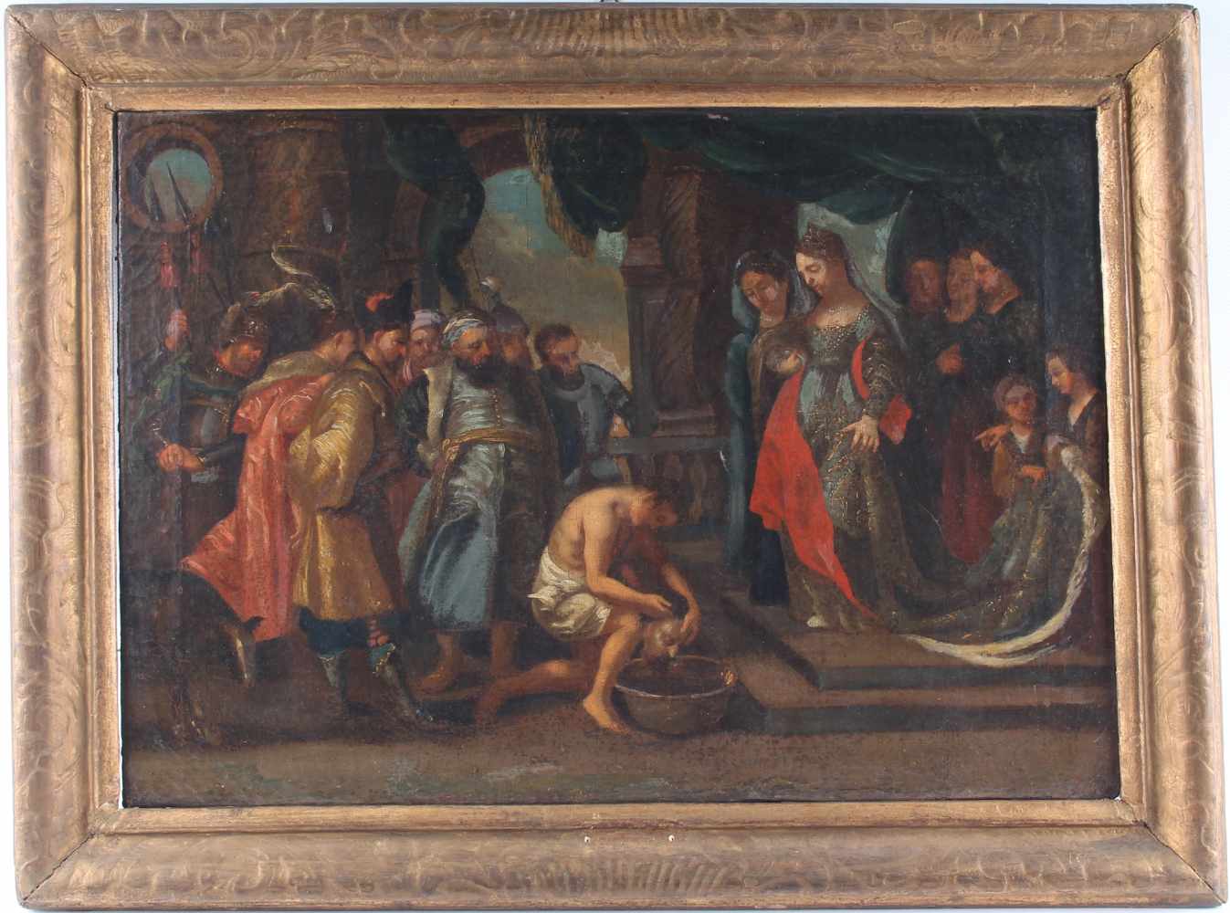 Flämische Schule 17. Jahrhundert, Königin Tomyris und der Kopf des Cyrus, Ecole flamande XVII - Bild 2 aus 7