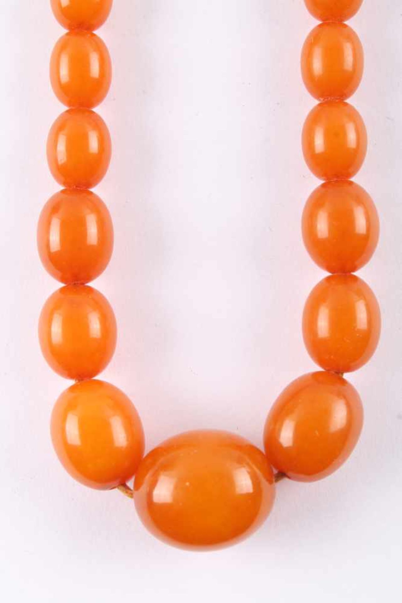 Art Deco Bernsteine Halskette Amber, Butterscotch, necklace, - Bild 2 aus 4