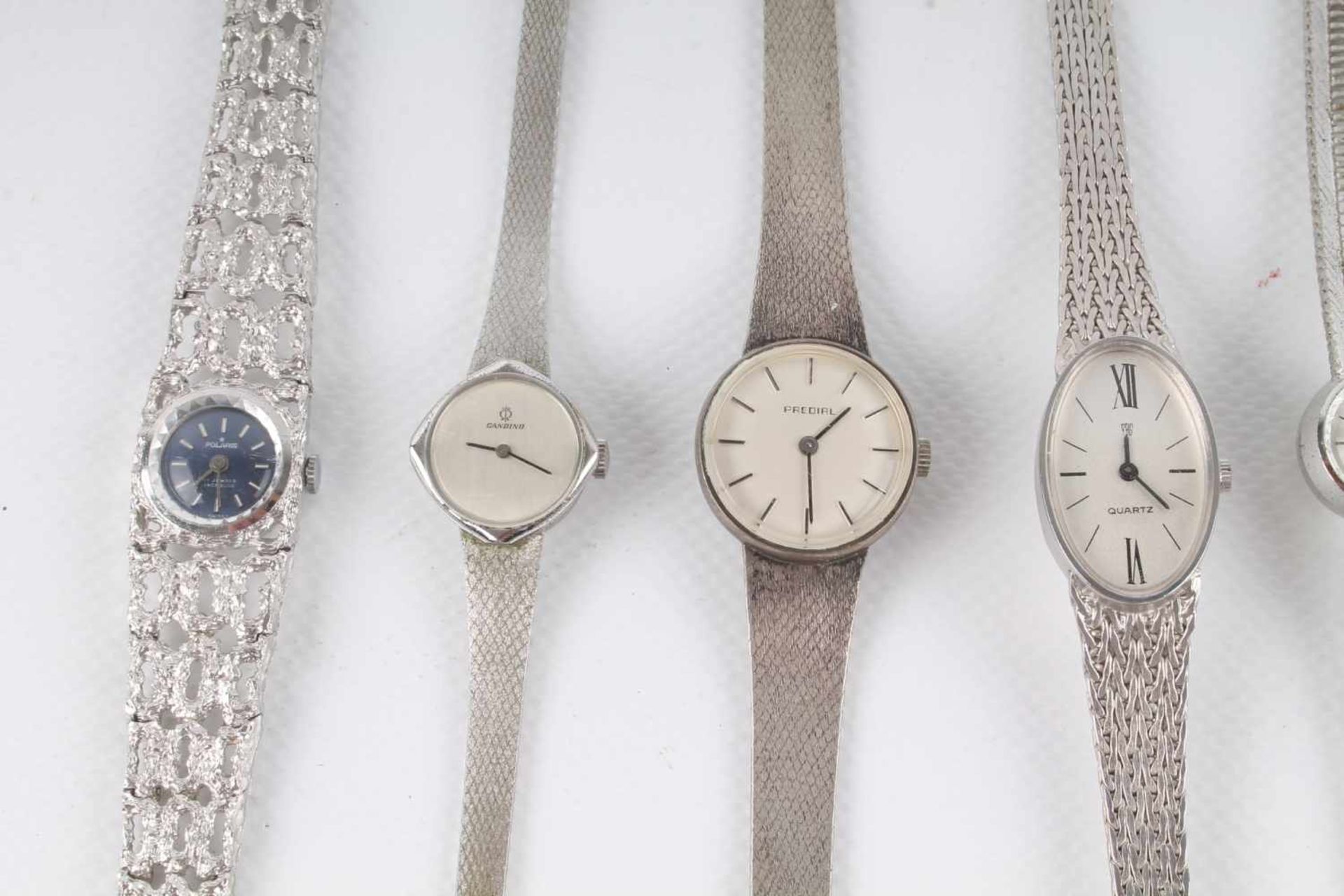 13 Silber Armbanduhren, 13 silver wristwatches, - Bild 2 aus 4