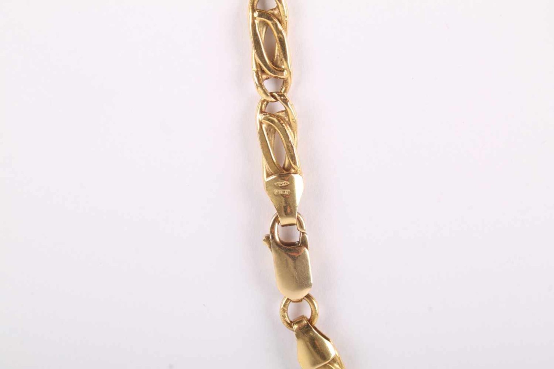 750 Gold Halskette, 18K gold necklace, - Bild 4 aus 4