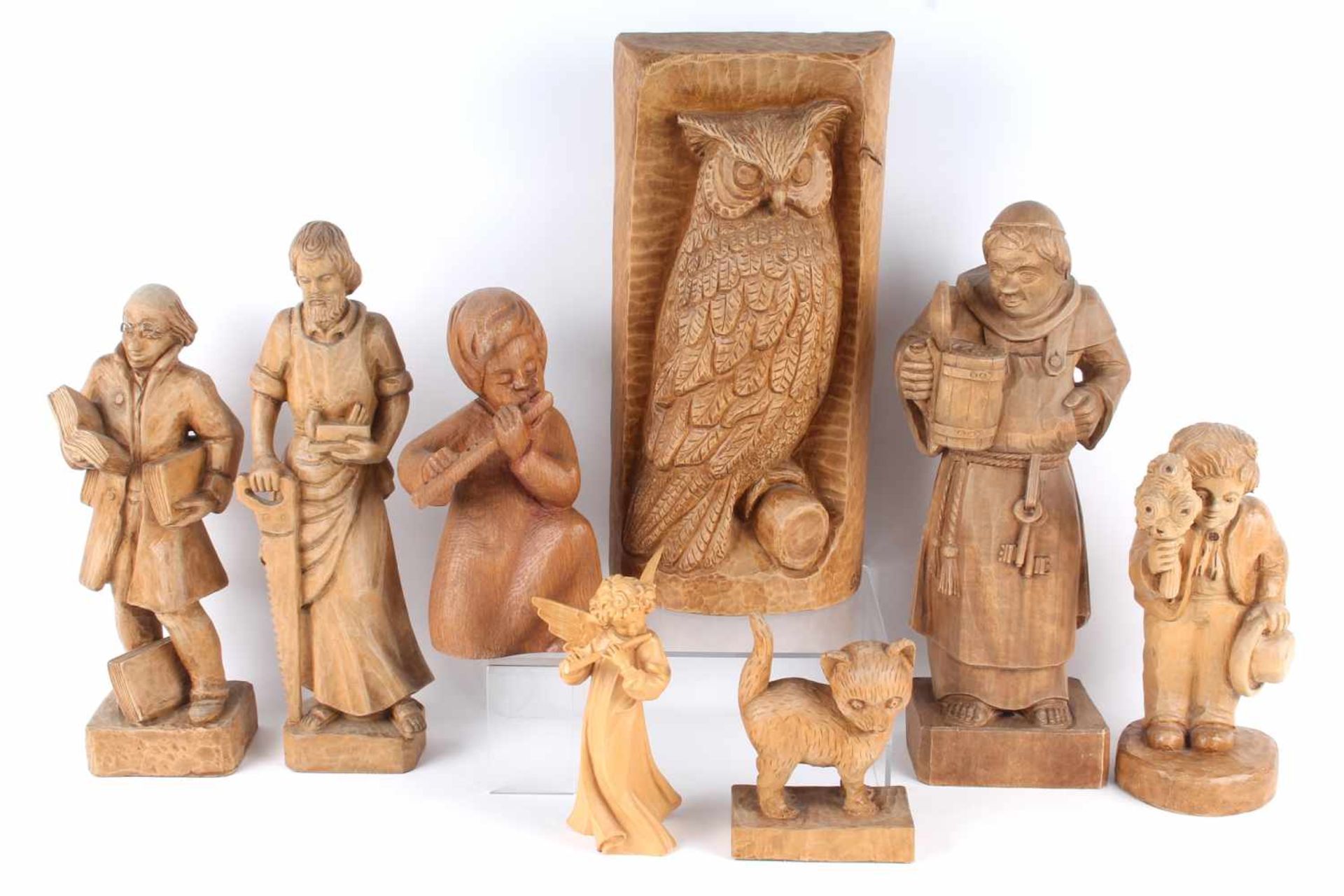 Konvolut Holzfiguren, lot of wooden figures,