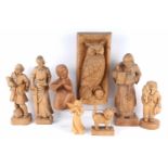 Konvolut Holzfiguren, lot of wooden figures,