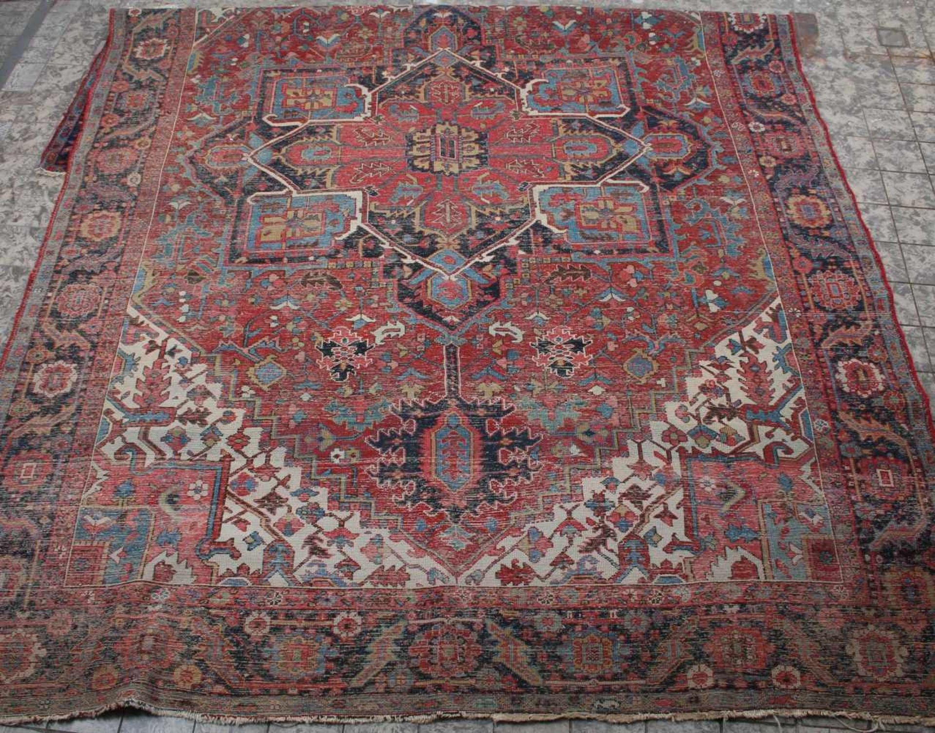 Teppich, Heriz, large carpet, - Bild 8 aus 8