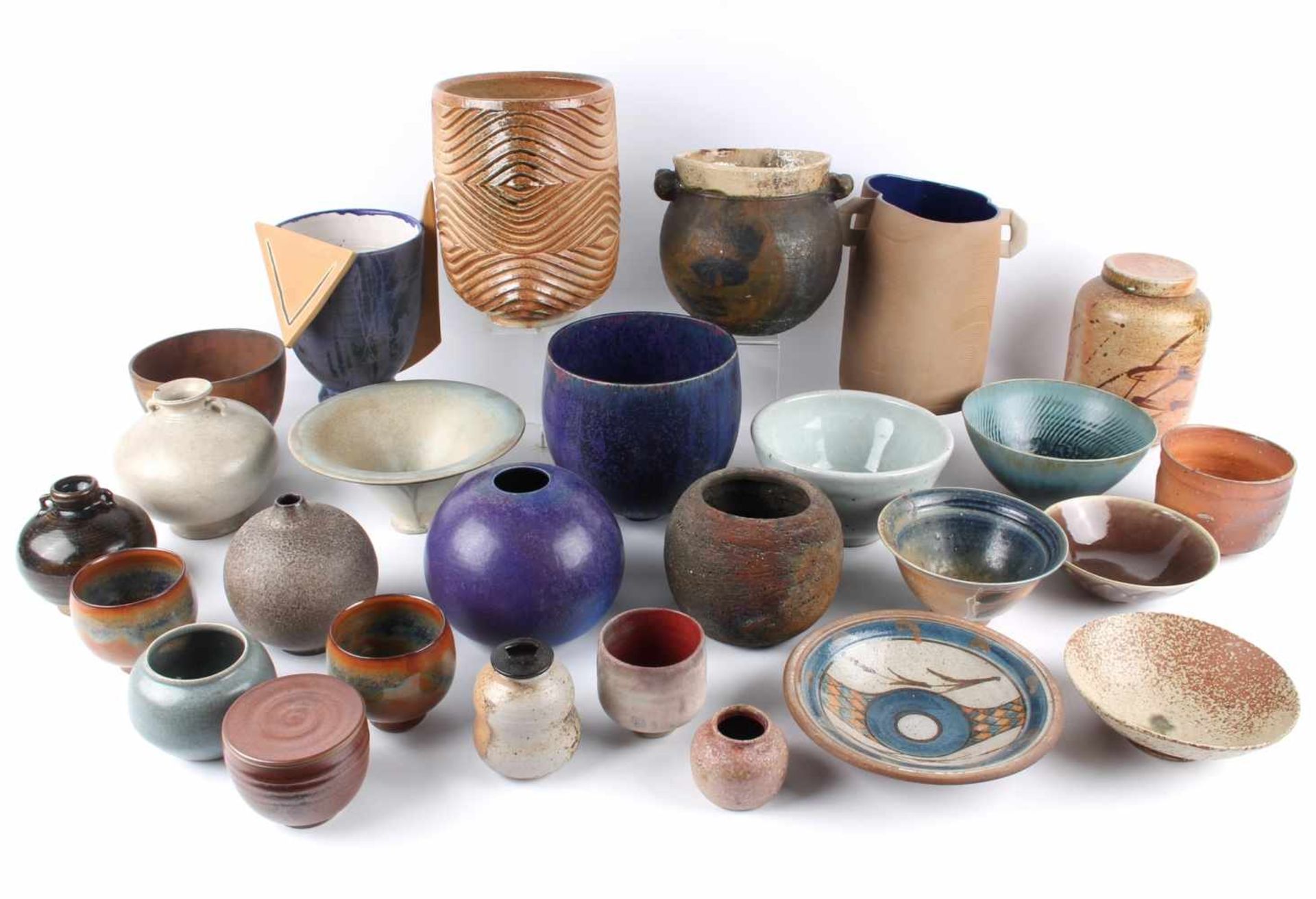 Konvolut Künstlerkeramik, artists pottery ceramic,