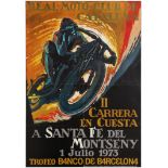 Sport Poster Motorcycle Race Barcelona Spain