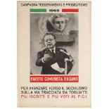 Propaganda Poster Italian Communist Party Membership
