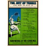 Sport Poster The Art Of Tennis And How To Play It