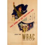 Propaganda Poster Join the WRAC Women Army UK