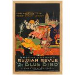 Advertising Poster Yascha Yushny's Russian Revue Blue Bird
