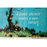 War Poster Camouflage A Good Soldier Makes A Bad Target WWII