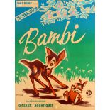 Movie Poster Bambi Walt Disney France