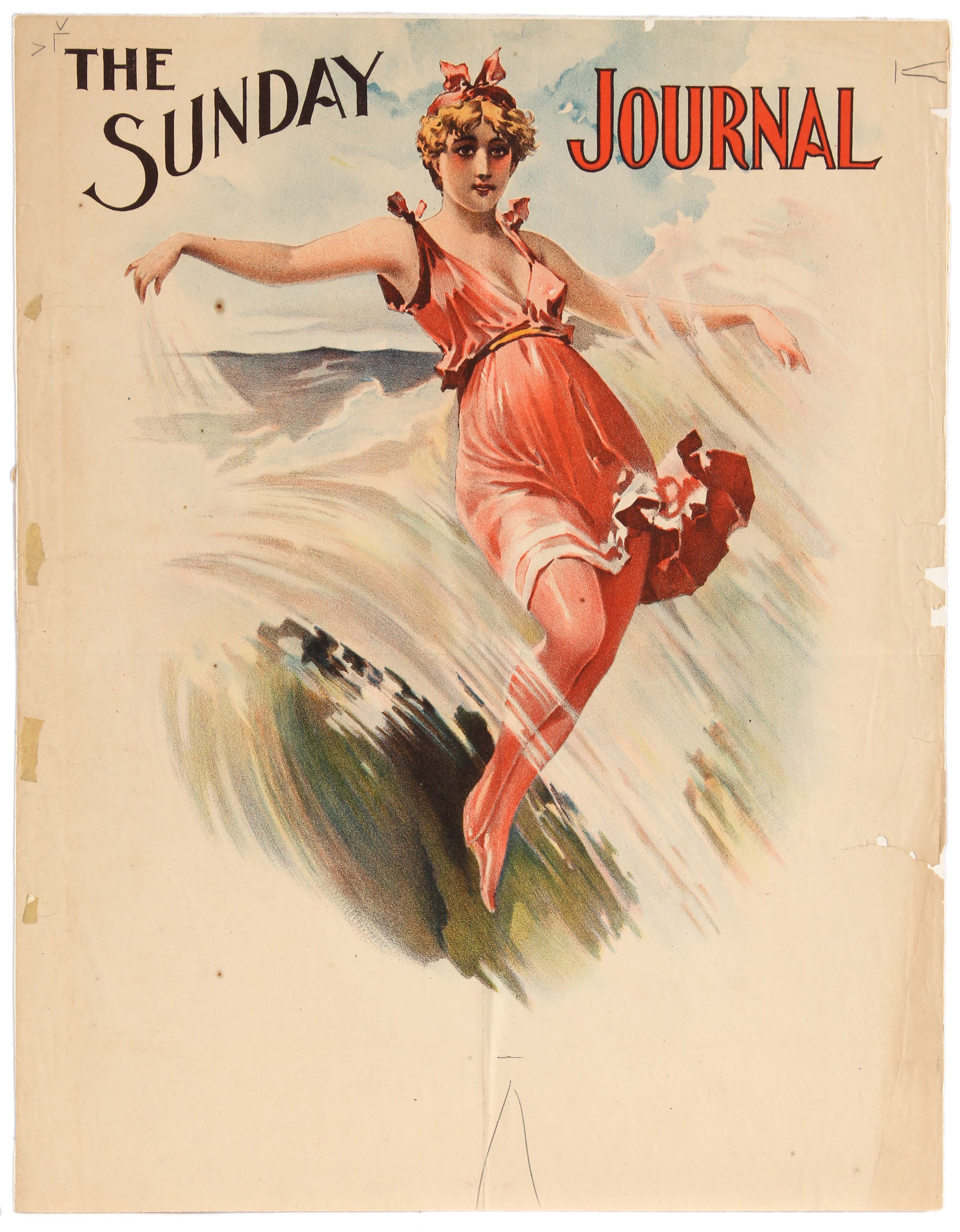 Advertising Poster Sunday Journal Belle Epoque