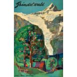 Ski Poster Grindelwald Switzerland