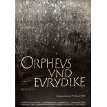 Advertising Poster Orpheus and Eurydice Gluck National Theatre Bavarian State Opera