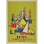 Travel Poster Egypt The Cradle of Civilisation Modernist