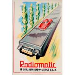 Advertising Poster Radiomatic Car Radio