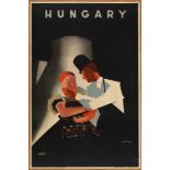 Travel Poster Hungary Hungarian National Office of Tourism Arisztid Uher