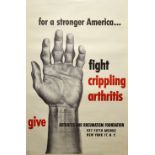 Advertising Poster Fight Crippling Arthritis Foundation Non-Profit Charity
