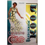 Advertising Poster Celeste Cole Tour in the USSR